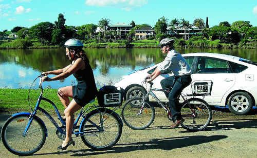 Leaving the car at home and cycling to work is a simple way to reduce your use of resources for One Planet Week.